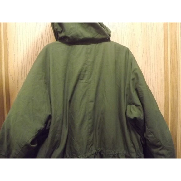 Vintage Swedish M90 Field Parka 1992 Green Hooded Coat Large 180/65U Military - Picture 4 of 8